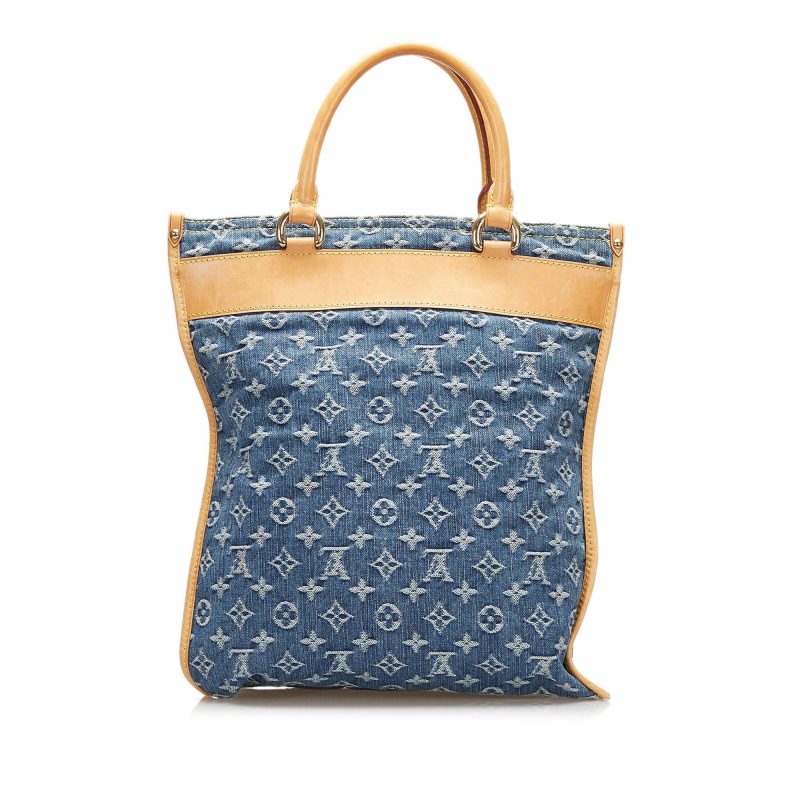 Louis Vuitton Monogram Denim Sac Plat (SHG-2SDTFz) - Image 2
