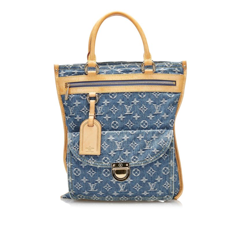 Louis Vuitton Monogram Denim Sac Plat (SHG-2SDTFz) - Image 10
