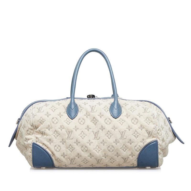 Louis Vuitton Monogram Denim Speedy Round GM (SHG-hkKBS6) - Image 2