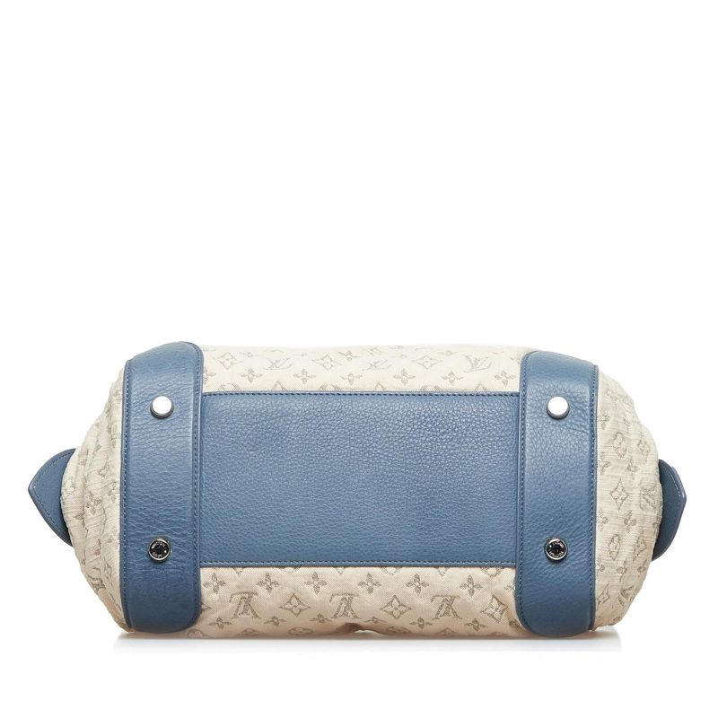 Louis Vuitton Monogram Denim Speedy Round GM (SHG-hkKBS6) - Image 3