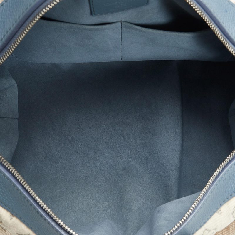 Louis Vuitton Monogram Denim Speedy Round GM (SHG-hkKBS6) - Image 5