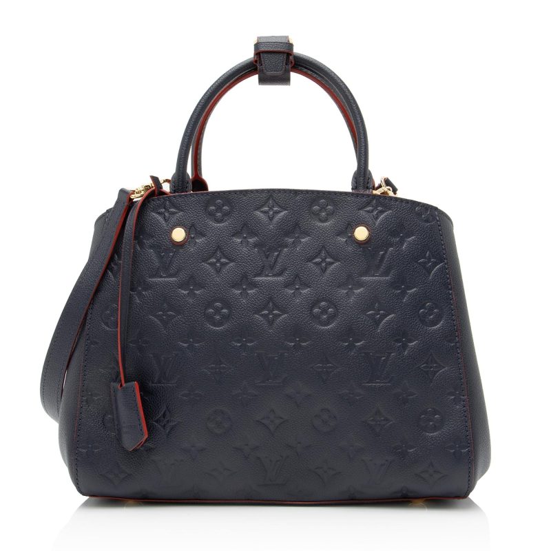 Louis Vuitton Monogram Empreinte Montaigne MM Satchel (SHF-23309) - Image 9