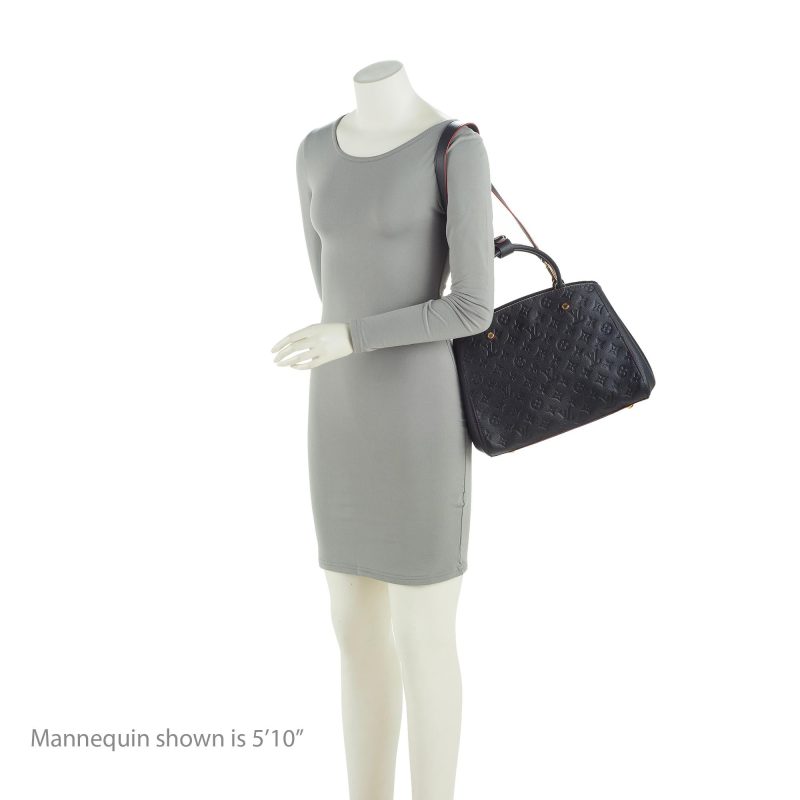 Louis Vuitton Monogram Empreinte Montaigne MM Satchel (SHF-23309) - Image 4