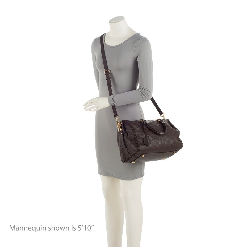 Louis Vuitton Monogram Empreinte Speedy Bandouliere 30 Satchel (SHF-23588) - Image 4