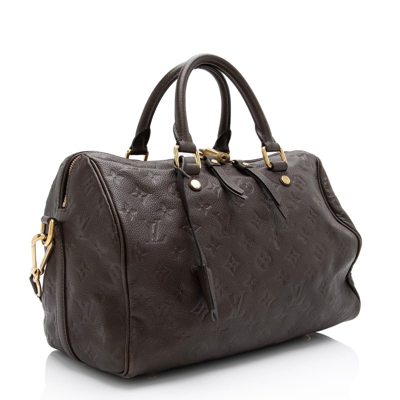 Louis Vuitton Monogram Empreinte Speedy Bandouliere 30 Satchel (SHF-23588)