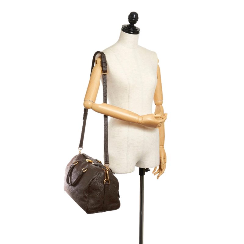 Louis Vuitton Monogram Empreinte Speedy Bandouliere 30 (SHG-34628) - Image 10