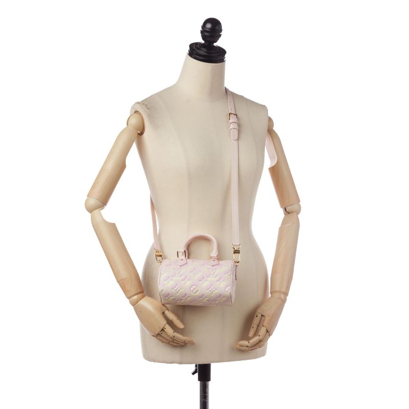 Louis Vuitton Monogram Empreinte Summer Stardust Nano Speedy (SHG-ypz2SU) - Image 4