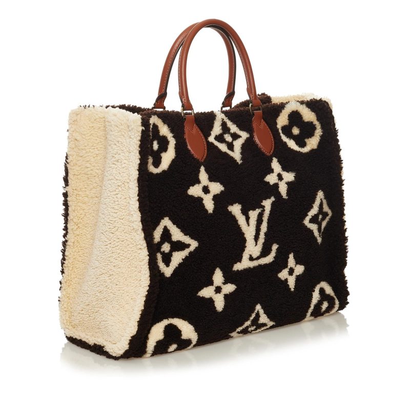 Louis Vuitton Monogram Giant Shearling Teddy Onthego GM (SHG-37287)