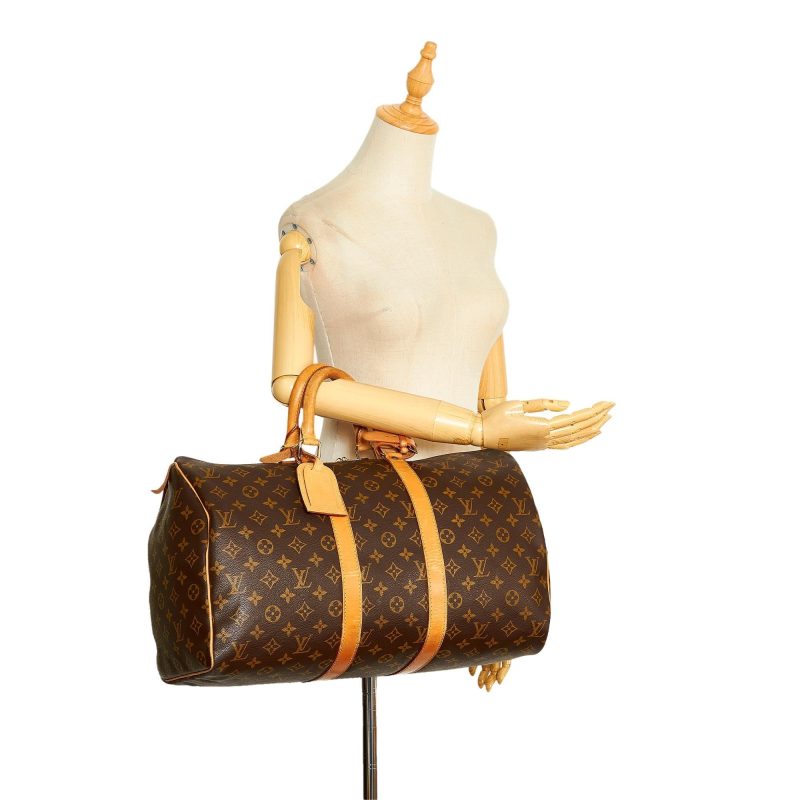 Louis Vuitton Monogram Keepall 45 (SHG-RZ0vhb) - Image 4