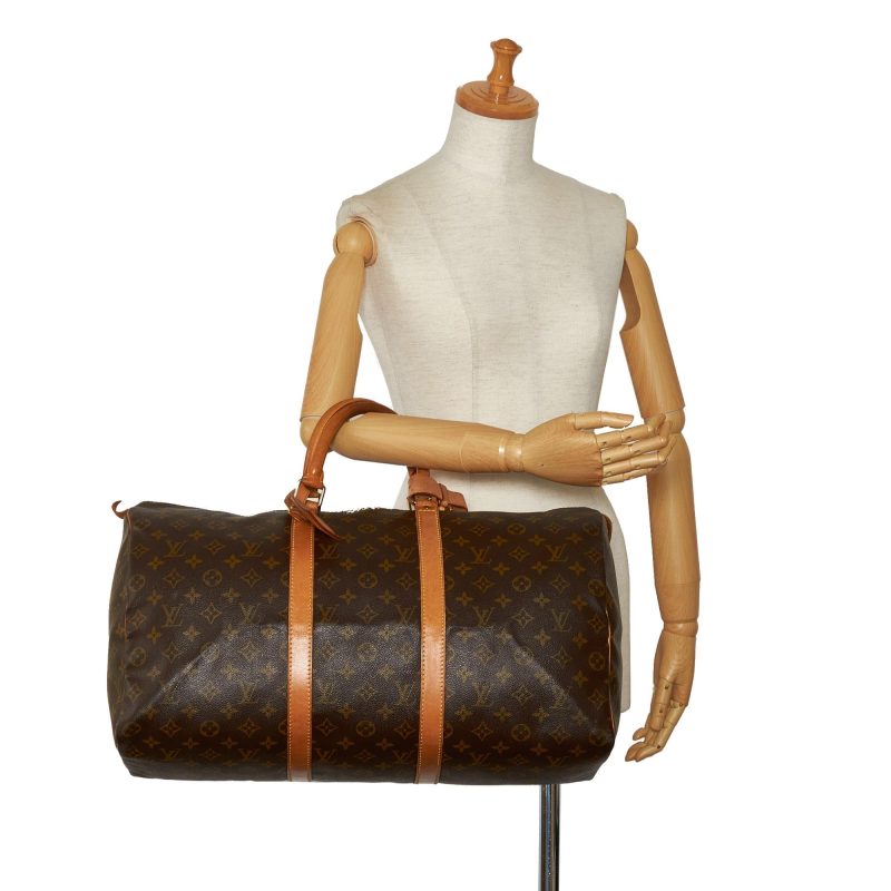 Louis Vuitton Monogram Keepall 50 (SHG-q0hN1H) - Image 4