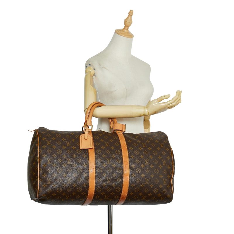 Louis Vuitton Monogram Keepall 55 (SHG-pjKDt8) - Image 4