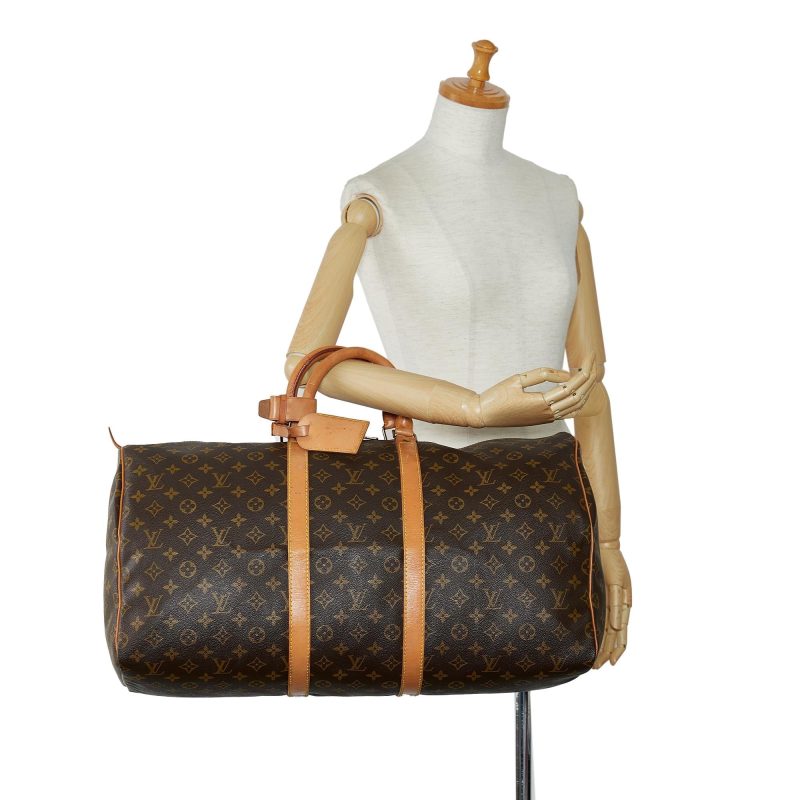 Louis Vuitton Monogram Keepall 55 (SHG-xqSr3t) - Image 4