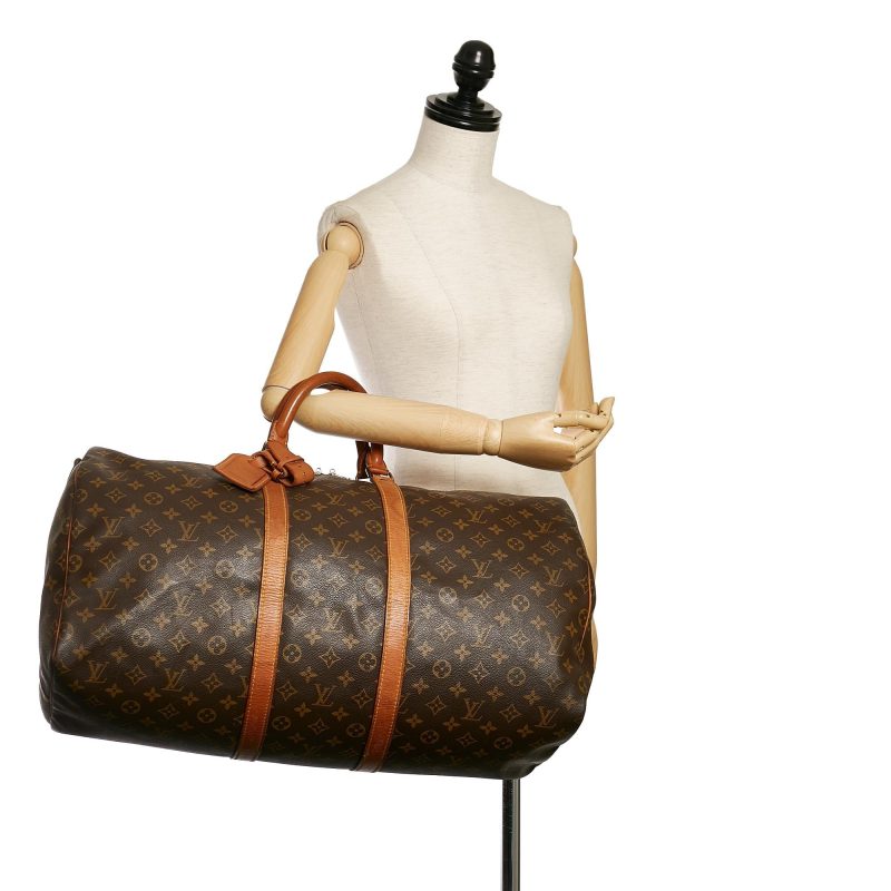 Louis Vuitton Monogram Keepall Bandouliere 55 (SHG-31224) - Image 4