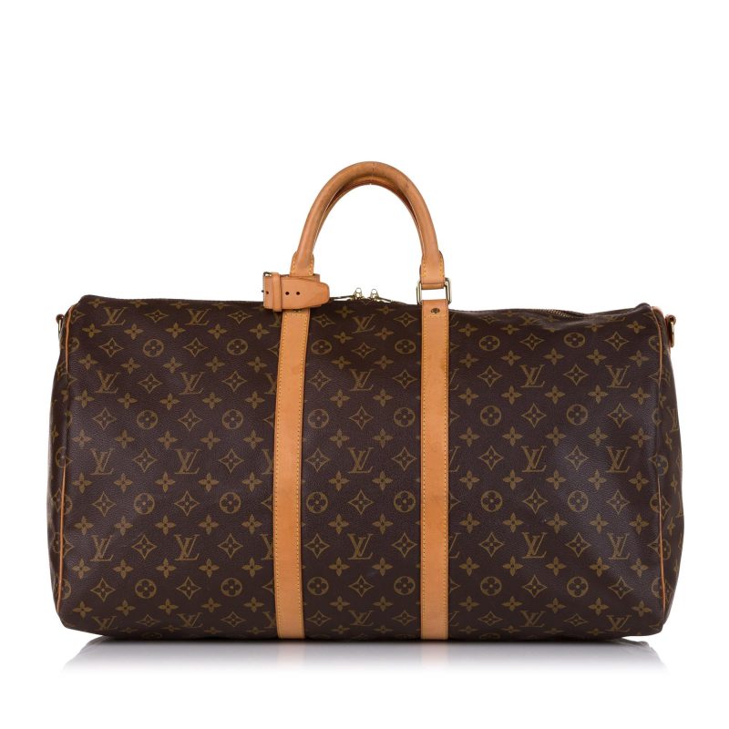 Louis Vuitton Monogram Keepall Bandouliere 55 (SHG-35116) - Image 10