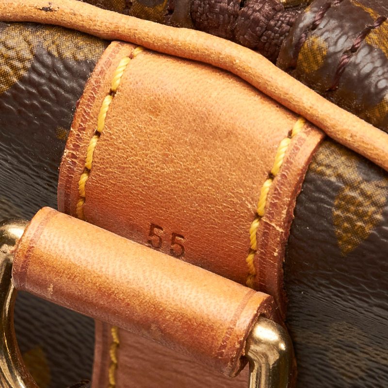 Louis Vuitton Monogram Keepall Bandouliere 55 (SHG-c8L9T8) - Image 9
