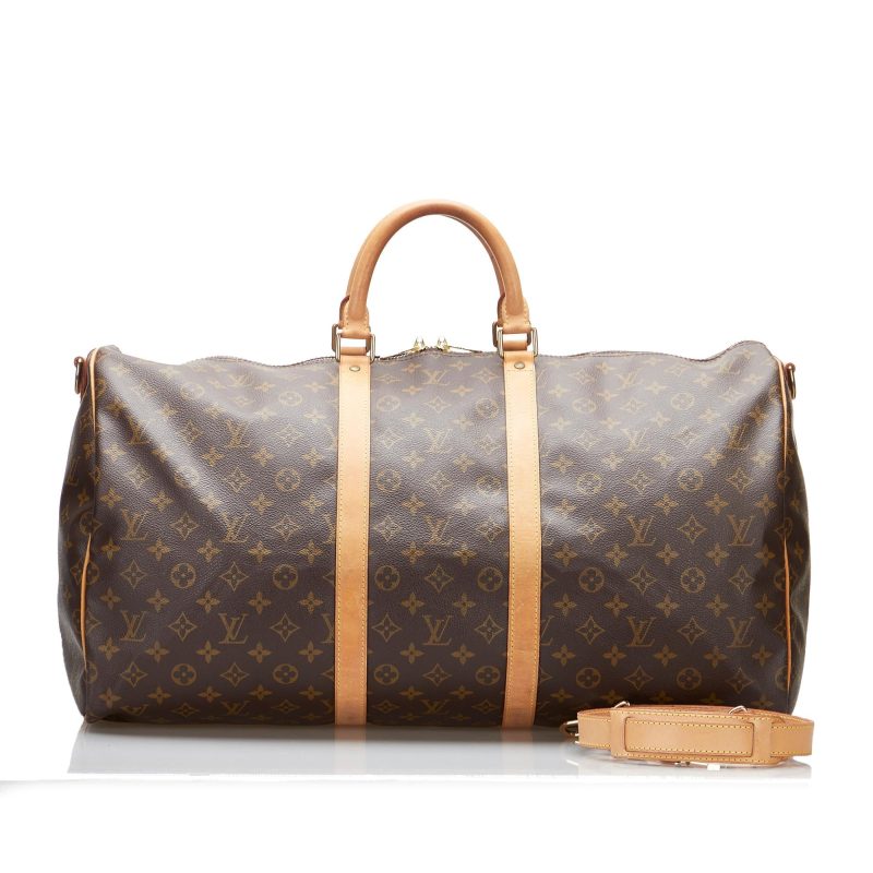 Louis Vuitton Monogram Keepall Bandouliere 55 (SHG-c8L9T8) - Image 4