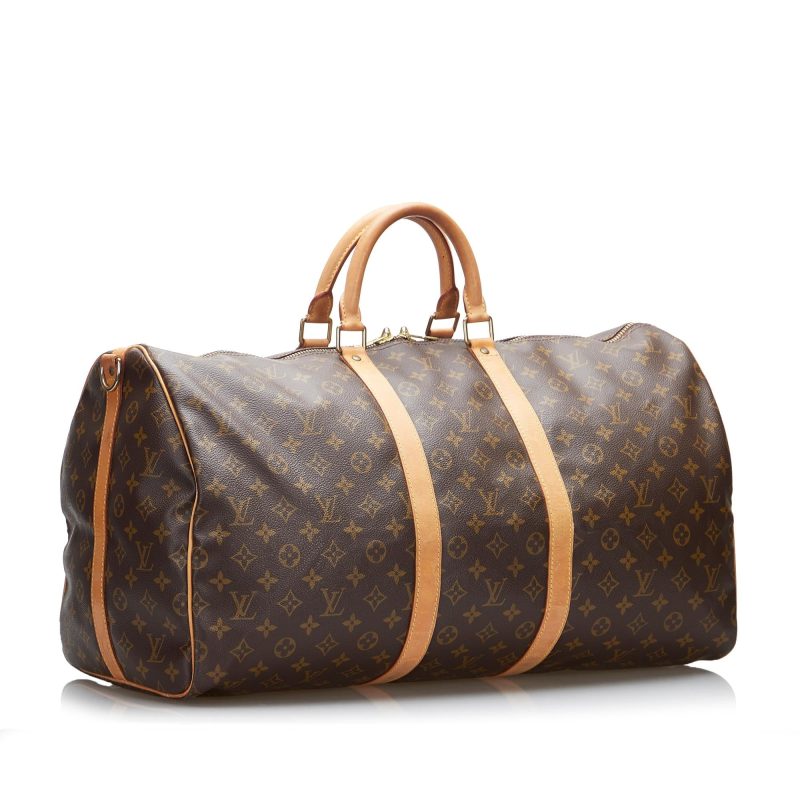 Louis Vuitton Monogram Keepall Bandouliere 55 (SHG-c8L9T8)