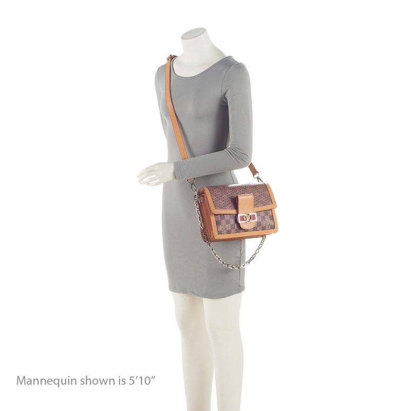 Louis Vuitton Monogram Leather Dauphine Pop MM Shoulder Bag (SHF-21954) - Image 4