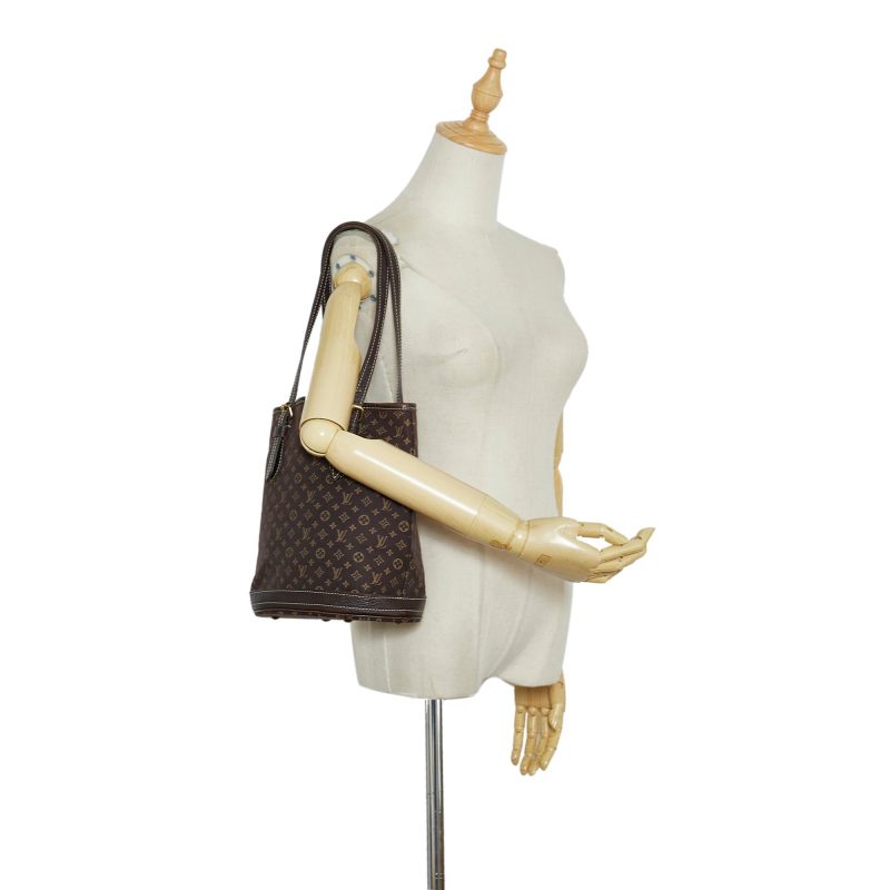 Louis Vuitton Monogram Mini Lin Bucket PM (SHG-KJWAcV) - Image 4