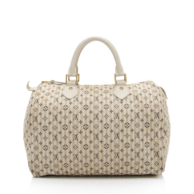 Louis Vuitton Monogram Mini Lin Speedy 30 Satchel (SHF-MWpiGX) - Image 2