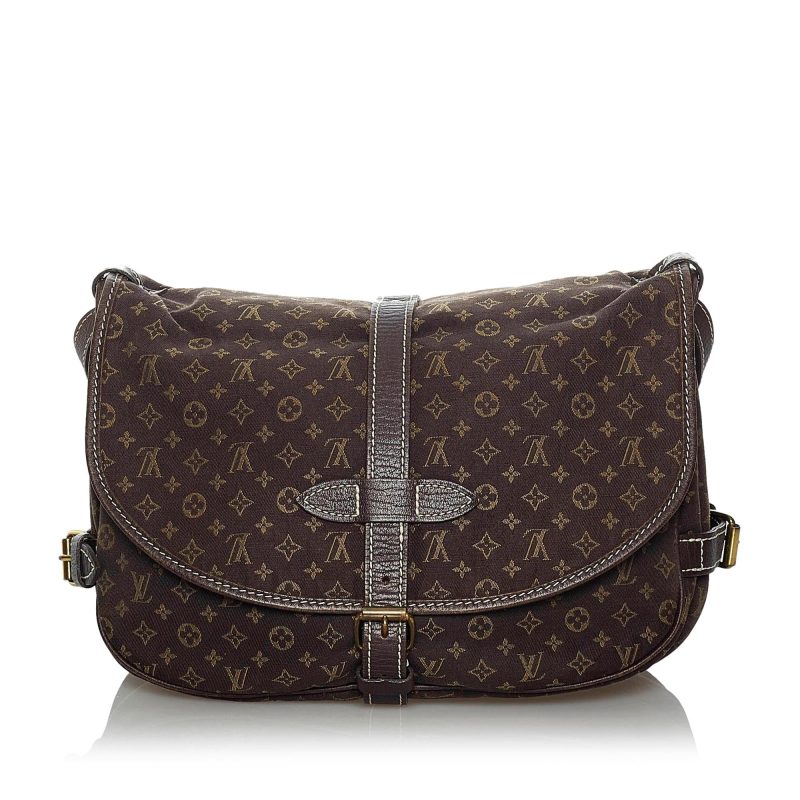 Louis Vuitton Monogram Mini Lin Saumur (SHG-33895) - Image 2