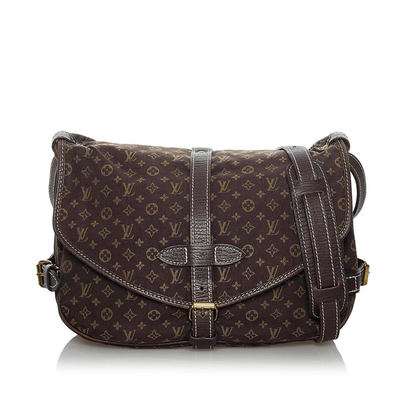 Louis Vuitton Monogram Mini Lin Saumur (SHG-33895) - Image 9