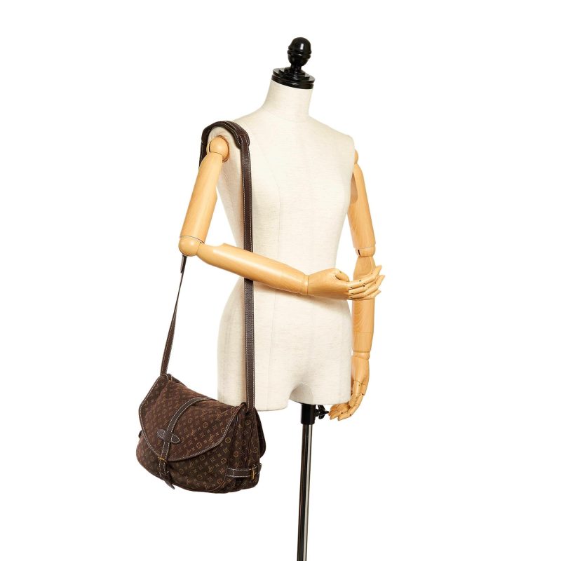 Louis Vuitton Monogram Mini Lin Saumur (SHG-33895) - Image 4