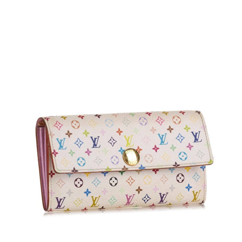 Louis Vuitton Monogram Multicolore Sarah Long Wallet (SHG-y6ePuJ)