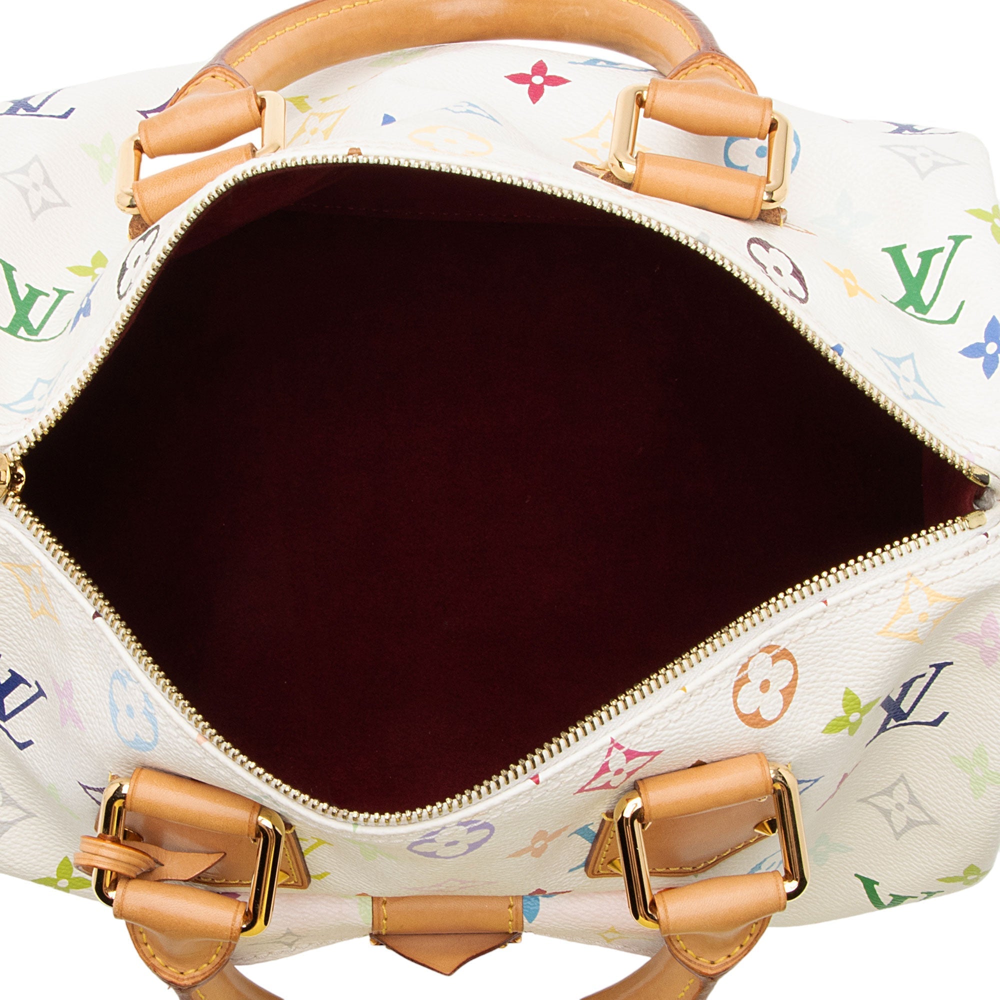 Louis Vuitton Monogram Multicolore Speedy 30 Satchel (SHF-Hnt6bW) - Image 6