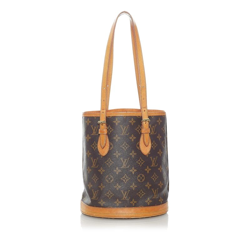 Louis Vuitton Monogram Petit Bucket Bag (SHG-32610) - Image 2