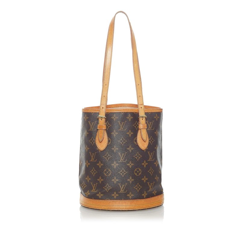 Louis Vuitton Monogram Petit Bucket Bag (SHG-32610) - Image 10