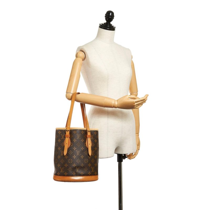 Louis Vuitton Monogram Petit Bucket (SHG-36312) - Image 4