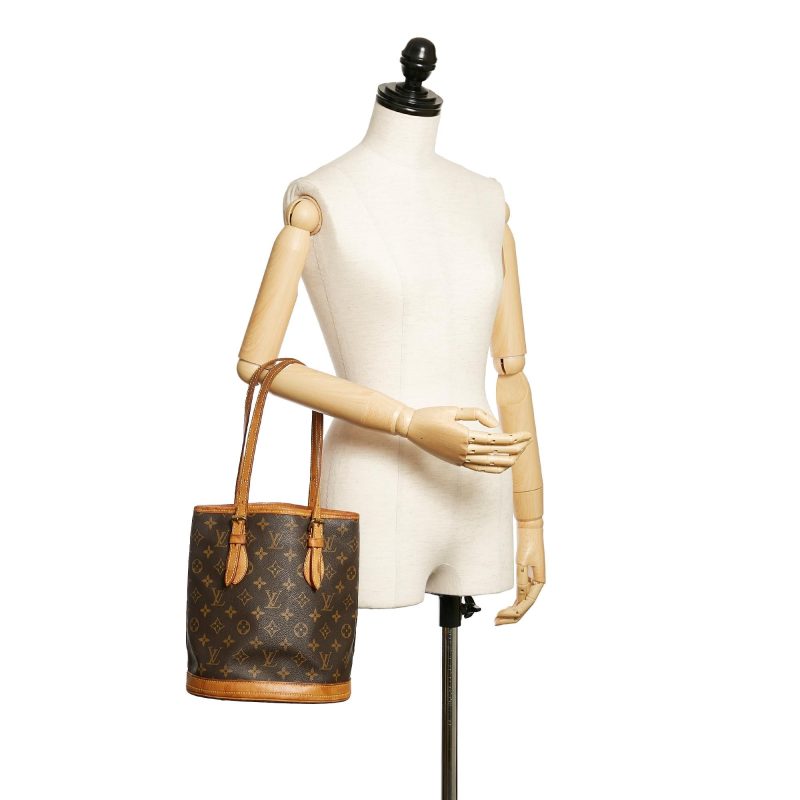 Louis Vuitton Monogram Petit Bucket (SHG-36335) - Image 4