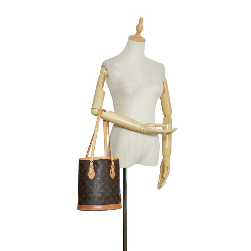 Louis Vuitton Monogram Petit Bucket (SHG-XqlCtj) - Image 10