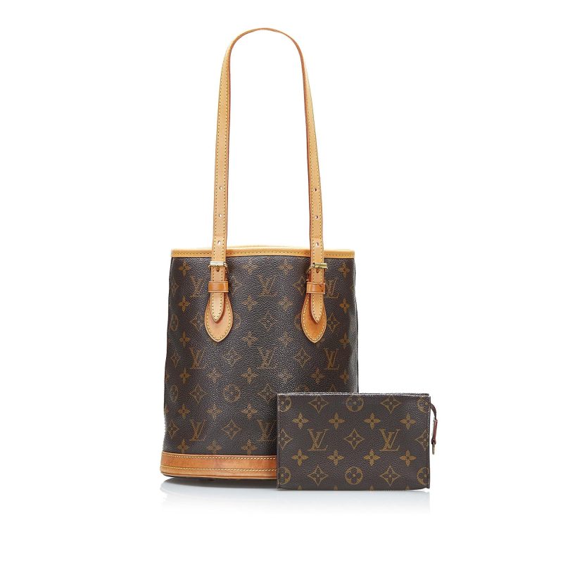 Louis Vuitton Monogram Petit Bucket (SHG-XqlCtj) - Image 4