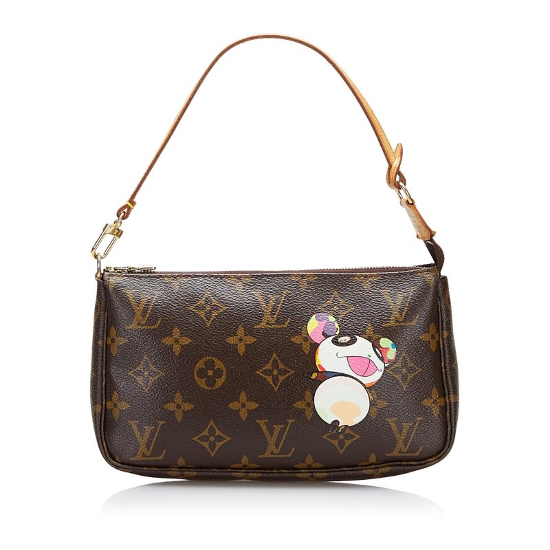 Louis Vuitton Monogram Pochette Accessoires Takashi Murakami Panda (SHG-37839) - Image 9