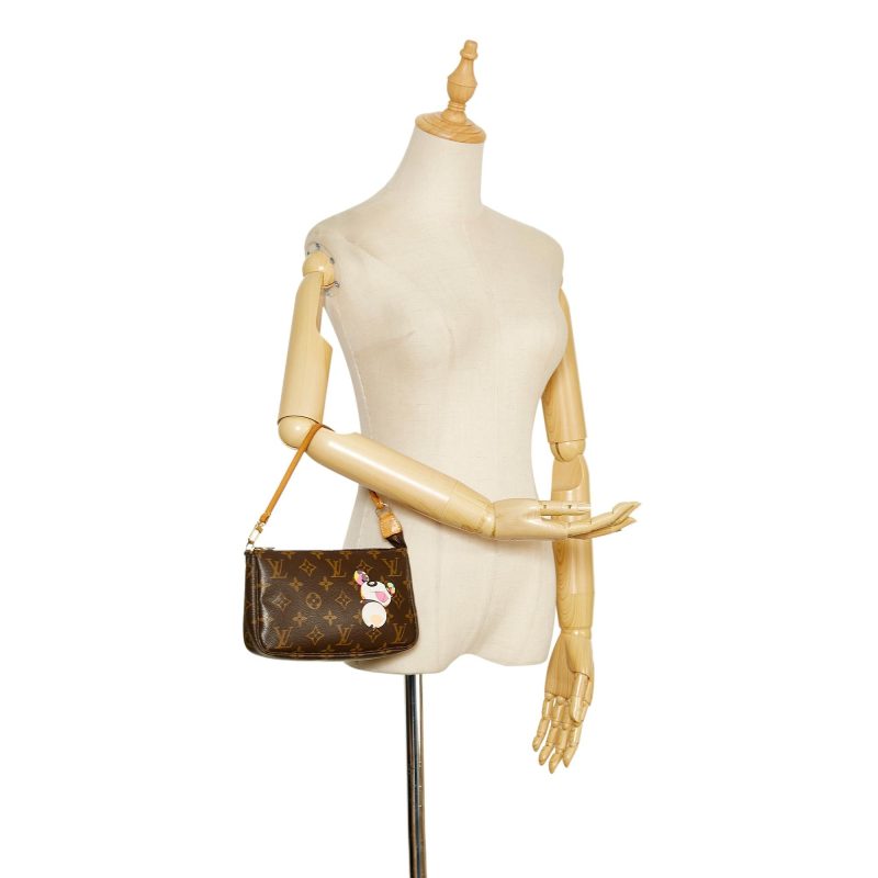 Louis Vuitton Monogram Pochette Accessoires Takashi Murakami Panda (SHG-37839) - Image 4