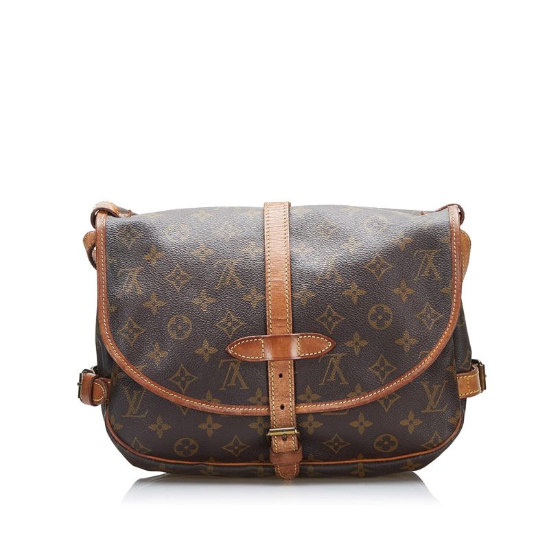 Louis Vuitton Monogram Saumur 25 (SHG-cCilKm) - Image 2