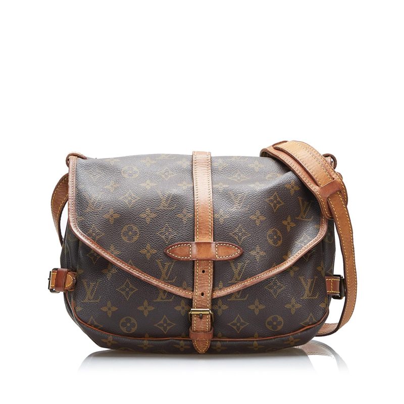 Louis Vuitton Monogram Saumur 25 (SHG-cCilKm) - Image 9