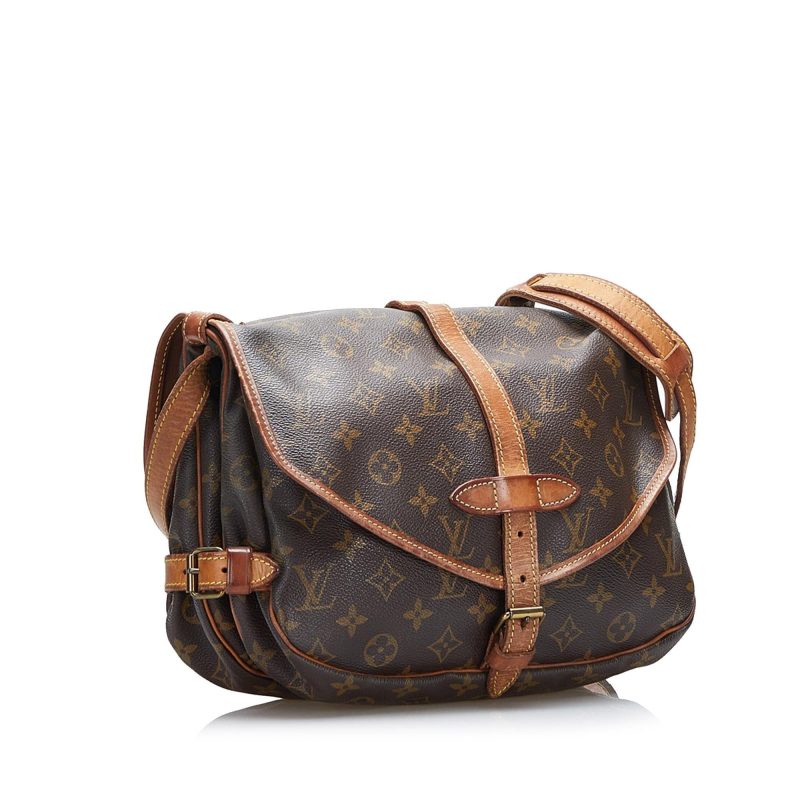 Louis Vuitton Monogram Saumur 25 (SHG-cCilKm)