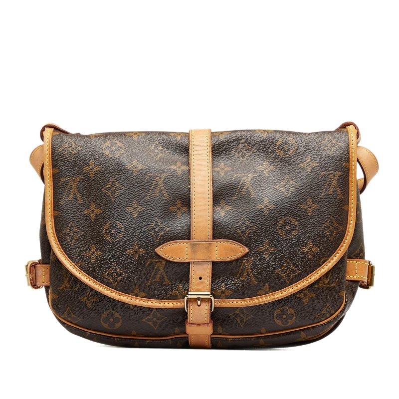 Louis Vuitton Monogram Saumur 25 (SHG-IeZ7vG) - Image 2