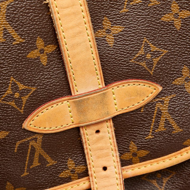 Louis Vuitton Monogram Saumur 25 (SHG-IeZ7vG) - Image 9