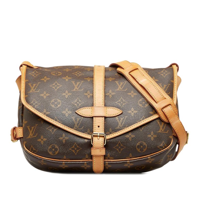 Louis Vuitton Monogram Saumur 25 (SHG-IeZ7vG) - Image 10