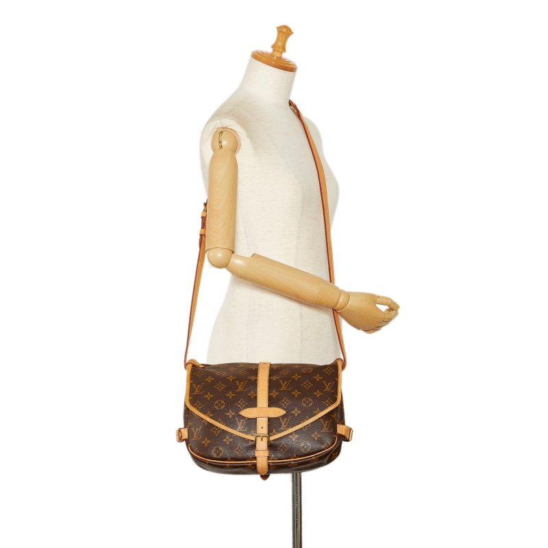Louis Vuitton Monogram Saumur 25 (SHG-IeZ7vG) - Image 4