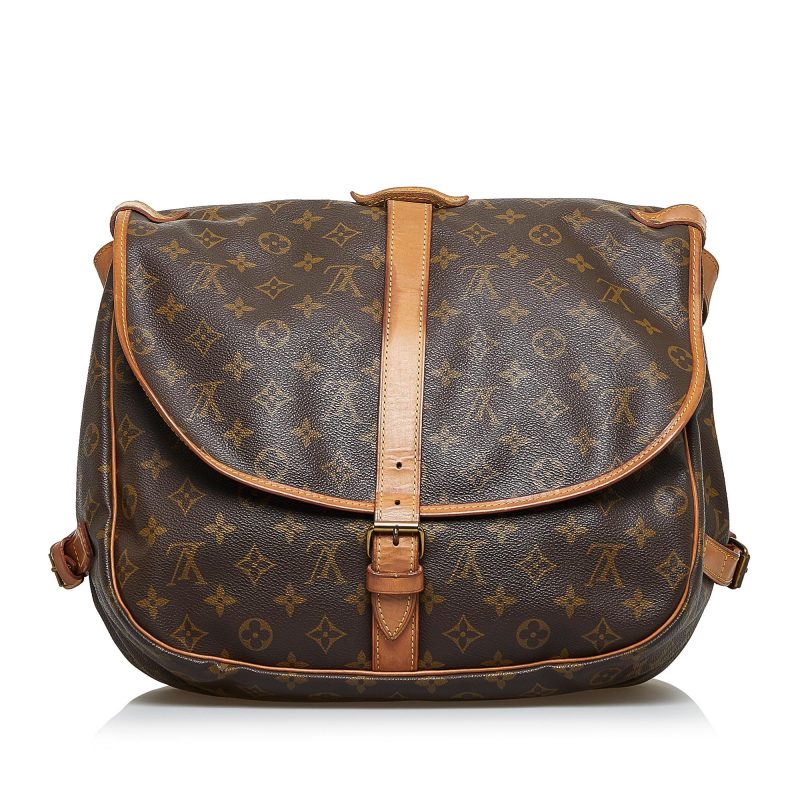 Louis Vuitton Monogram Saumur 35 (SHG-Hp526P) - Image 2