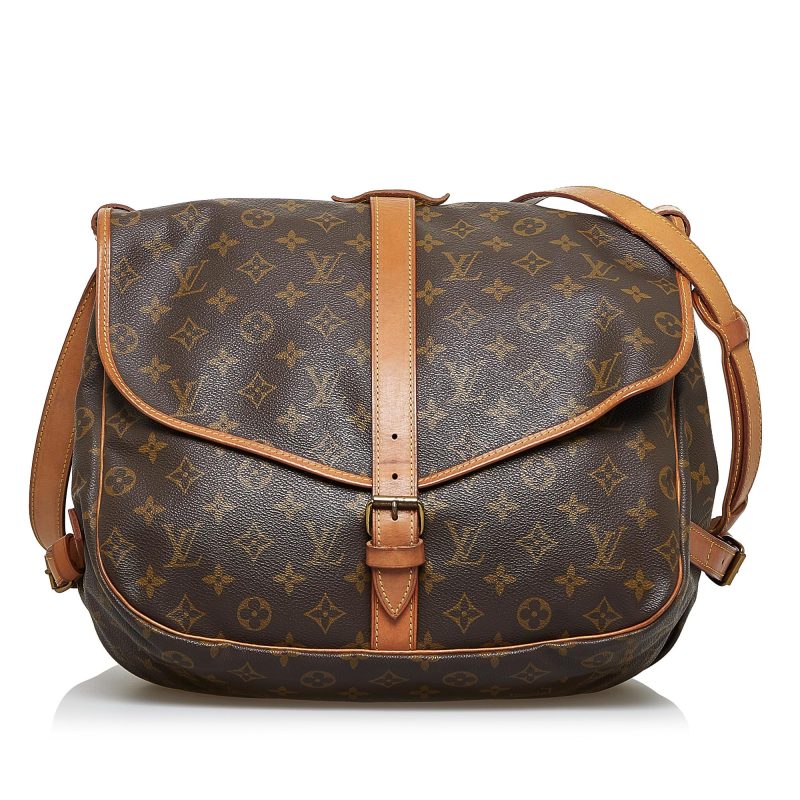 Louis Vuitton Monogram Saumur 35 (SHG-Hp526P) - Image 9