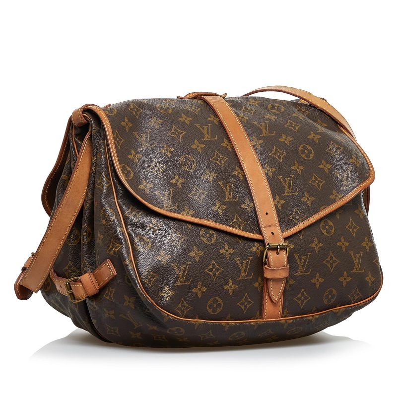 Louis Vuitton Monogram Saumur 35 (SHG-Hp526P)