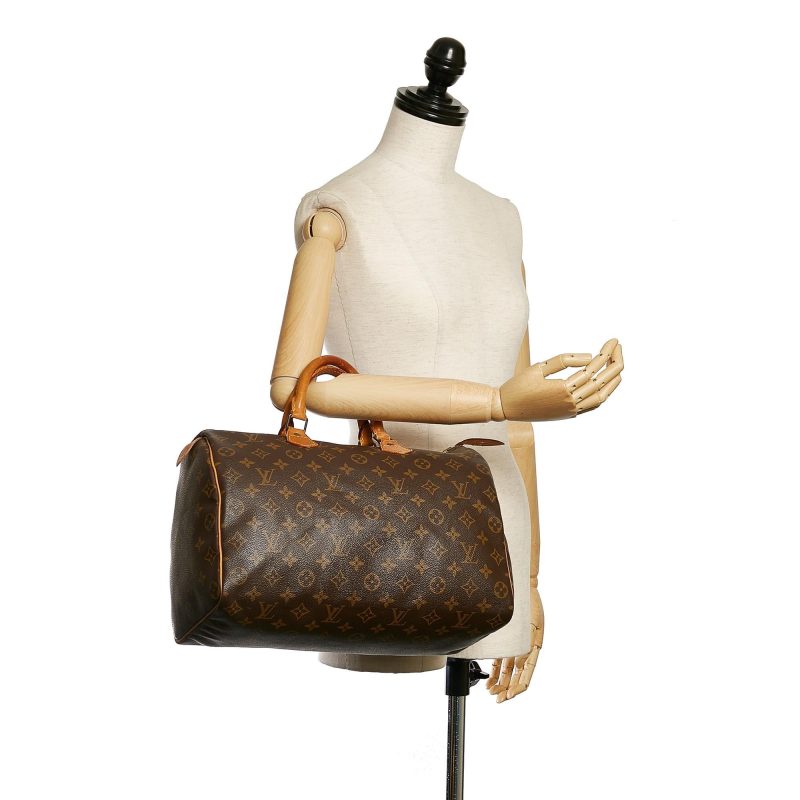 Louis Vuitton Monogram Speedy 35 (SHG-34706) - Image 9