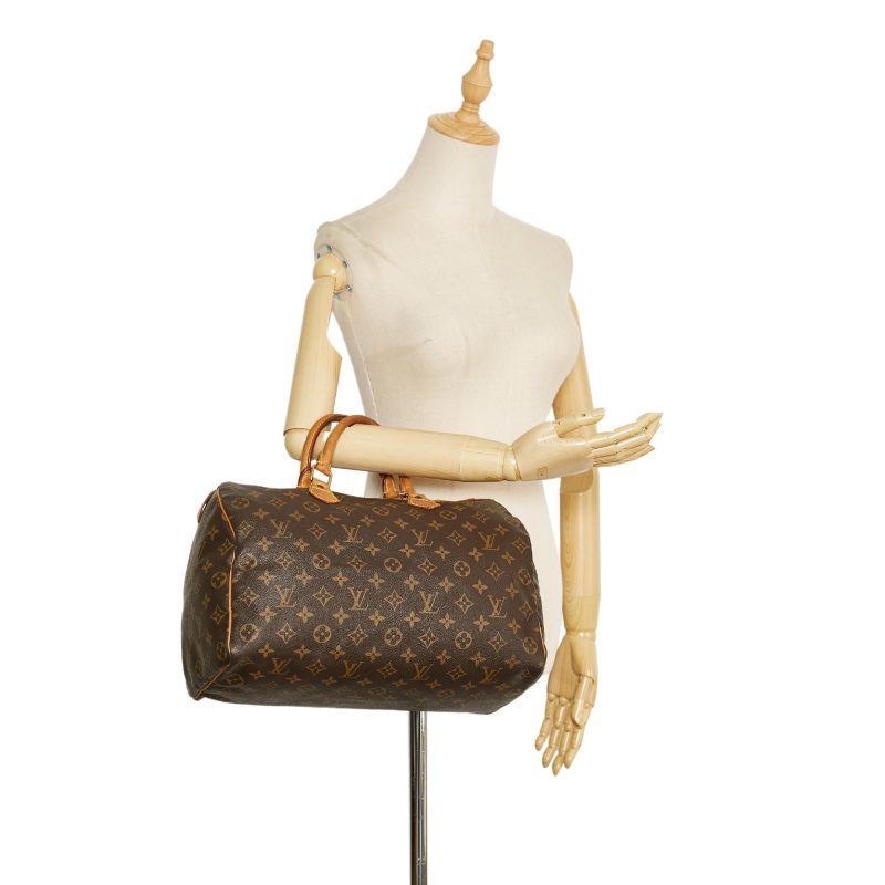 Louis Vuitton Monogram Speedy 35 (SHG-jagmU5) - Image 4