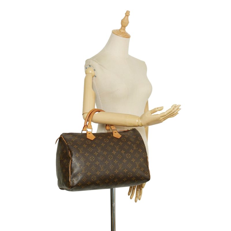 Louis Vuitton Monogram Speedy 35 (SHG-2rYoeb) - Image 4